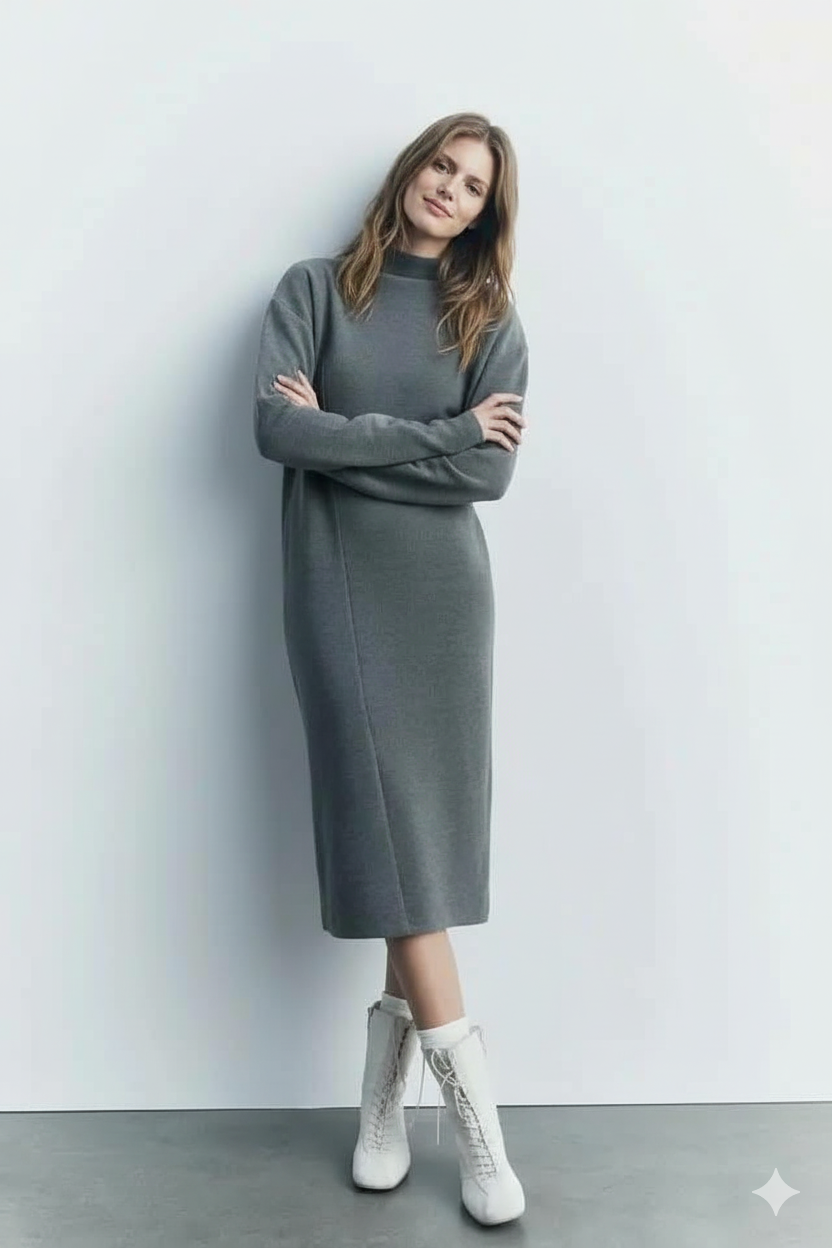 فستان الكشمير الخالص