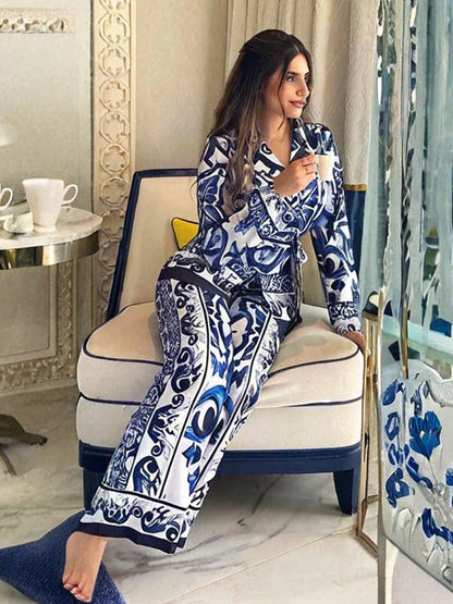 مجموعة مطبوعات البلاط الأزرق من Artful Elegance 