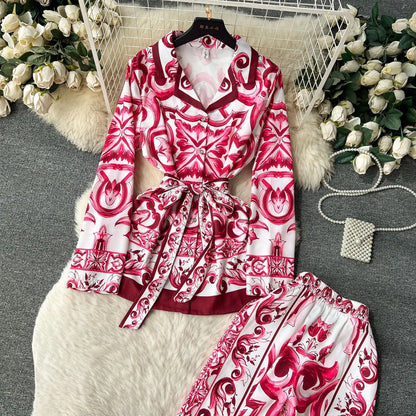 مجموعة مطبوعات البلاط الأزرق من Artful Elegance 