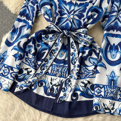 مجموعة مطبوعات البلاط الأزرق من Artful Elegance 